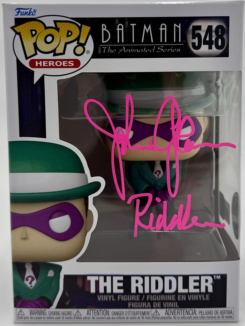 John Glover signed Funko #548 "The Riddler" - OC Celebrity Marketing